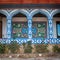 Beautyful mosaic arc entrance of arabic house