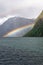 Beautyful rainbows over Geiranger Fjord - Norway