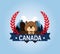 Beaver canadian animal scene