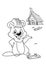 Beaver coloring pages cartoon