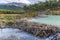 Beaver dam on a track to Laguna Esmeralda in Tierra del Fuego