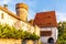 Bechynska Gate and Kotnov Tower in Tabor, Czech Republic