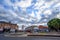 Beckenham war memorial at the western end of the High St. Ultra wide angle