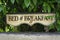 Bed and breakfast vintage sign