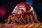 Bed bug macro. Cimex hemipterus, close up view