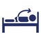 Bed Isolated Vector Icon that can be easily modified or edit