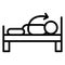 Bed Isolated Vector Icon that can be easily modified or edit