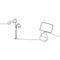 bed lamp triple lamp continuous line Musical Instruments All in One Icons Black & White Color Flat Design Freehand Set