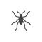 Bedbug icon vector