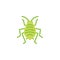 Bedbug insect flat icon