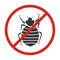 Bedbug vector icon.Black vector icon isolated on white background bedbug .