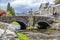 Beddgelert , Wales - May 03 2018 : Looking over the River Colwyn in the heart of Snowdonia National Park