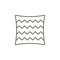 Bedding, cushion icon - Vector. Simple element illustration natural concept. Bedding, cushion icon - Vector. Organic concept