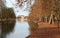 Bedford river embankment in the Autumn.