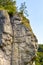 Bedkowska Baszta rock known as Dupa Slonia - Elephantâ€™s Ass - in Bedkowska Valley near Cracow in Lesser Poland