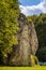 Bedkowska Baszta rock known as Dupa Slonia - Elephantâ€™s Ass - in Bedkowska Valley near Cracow in Lesser Poland