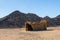 Bedouin building of palm twigs in a desert not far from Hurghada city, Egypt