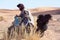 Bedouin with camel, Morocco