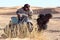 Bedouin with camel, Morocco