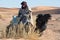 Bedouin with camel, Morocco