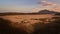 Bedouin camp at sunset