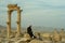 Bedouin at Palmyra ruins, Syria