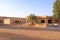 Bedouin style camping beside a huge sand dune at the Wahiba Sands desert, Oman