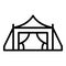 Bedouin tent house icon outline vector. Arab desert