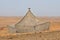 Bedouin tent in the Sahara desert