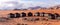 Bedouin touristic camp - panoramic aerial view