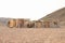 Bedouin village in desert in Marsa Alam