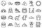 Bedouins icons set outline vector. Arab desert