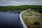 The Bedrichov Dam in liberec region in Jizera mountains  in Czech Republic