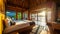 Bedroom of amazing overwater bungalow