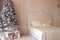 Bedroom, Christmas decorations, Christmas tree