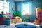 Bedroom interior design with furniture for kids