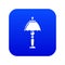 Bedroom lamp icon blue vector