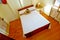 Bedroom with polished timber floors