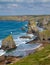 Bedruthan Steps near Newquay Cornwall England