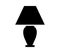 Bedside light bulb icon