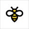 Bee animal icon. Honey flying bee. Insect.bugs, insects and arachnids Flat style vector illustration