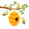 Bee characters. Vector cartoon mascot design isolated