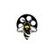 Bee Film Cinema Movie Industrial Production Logo