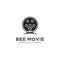 Bee with film equipments logo design, bee movie logo, movie maker logo inspiration, great for use industry film, conceptual,