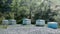 Bee hives in pine forest in Cyprus