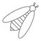 Bee honey insect insect icon thin line