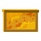 Bee honeycombs icon, cartoon style