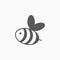 Bee icon, honey, animal, wildlife, bumblebee