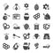 Bee keeping simple design icons set for web and mobile design