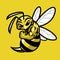 Bee muscle sport mascot